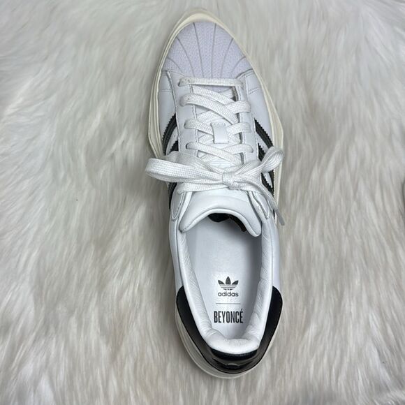 Adidas X Beyonce Ivy Park White and Black Superstar Pointed Toe Sneakers Sz 11 - Picture 7 of 9